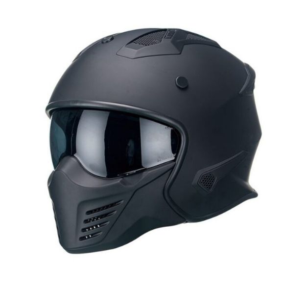 HELMET VITO JET BRUZANO MATTE BLACK 02032 Moto Helmets VITO Bruzano a Black (1)